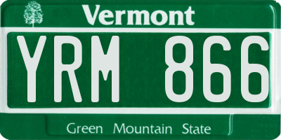 VT license plate YRM866