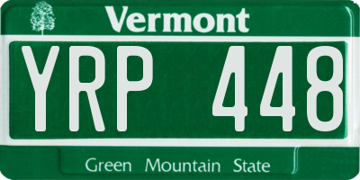 VT license plate YRP448
