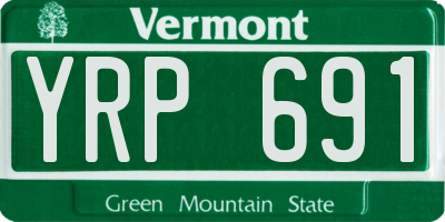 VT license plate YRP691