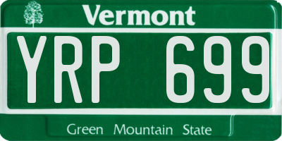 VT license plate YRP699