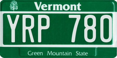 VT license plate YRP780