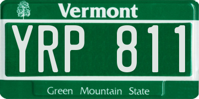VT license plate YRP811