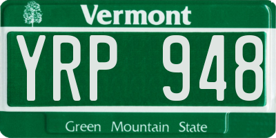 VT license plate YRP948