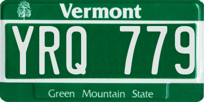 VT license plate YRQ779