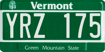 VT license plate YRZ175