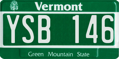 VT license plate YSB146