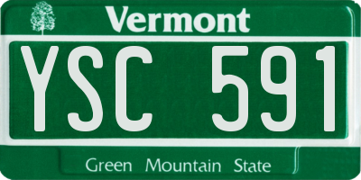 VT license plate YSC591