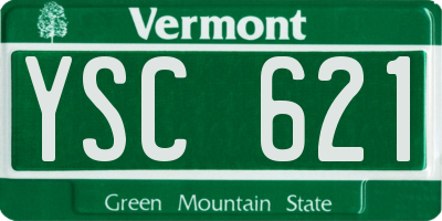 VT license plate YSC621