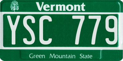VT license plate YSC779