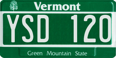 VT license plate YSD120