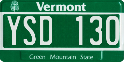 VT license plate YSD130