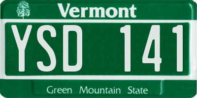 VT license plate YSD141