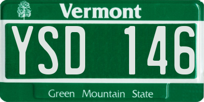 VT license plate YSD146