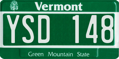 VT license plate YSD148