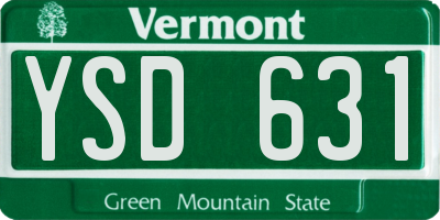 VT license plate YSD631