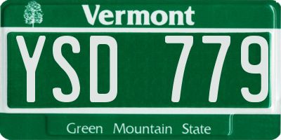 VT license plate YSD779