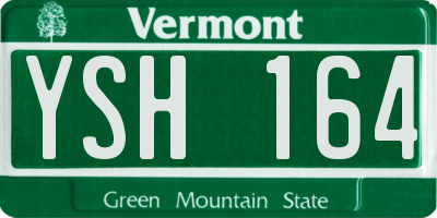 VT license plate YSH164