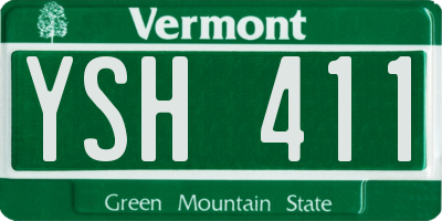 VT license plate YSH411