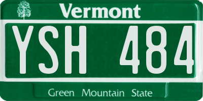 VT license plate YSH484