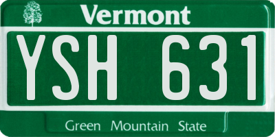 VT license plate YSH631