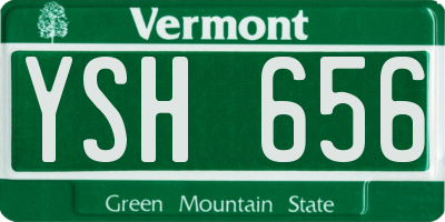 VT license plate YSH656