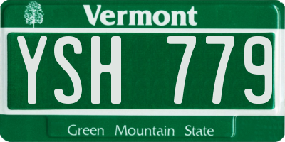 VT license plate YSH779