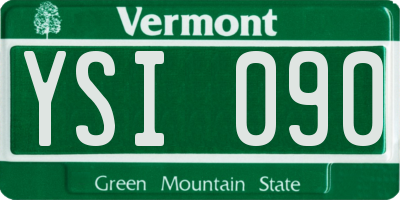 VT license plate YSI090