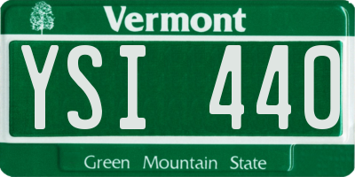 VT license plate YSI440