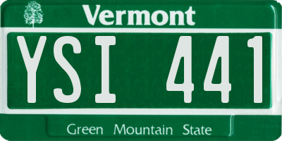 VT license plate YSI441