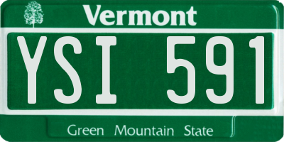 VT license plate YSI591