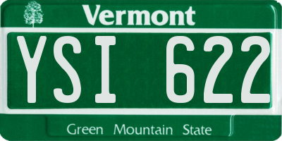 VT license plate YSI622
