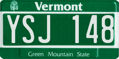 VT license plate YSJ148