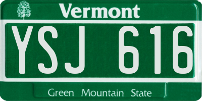 VT license plate YSJ616