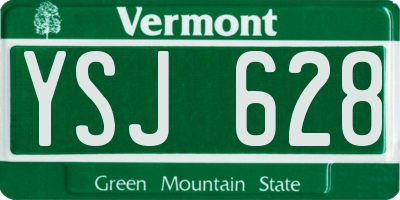 VT license plate YSJ628