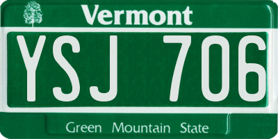 VT license plate YSJ706