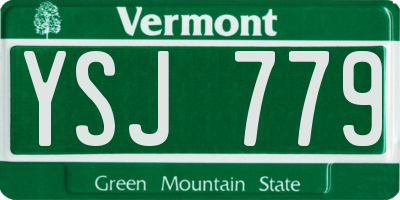 VT license plate YSJ779