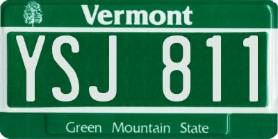 VT license plate YSJ811