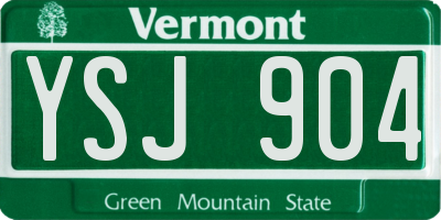 VT license plate YSJ904
