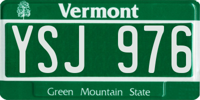 VT license plate YSJ976