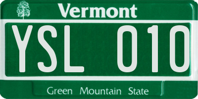 VT license plate YSL010
