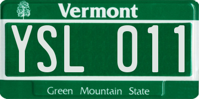 VT license plate YSL011