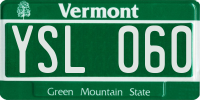 VT license plate YSL060