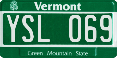 VT license plate YSL069