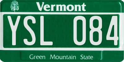 VT license plate YSL084