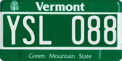 VT license plate YSL088