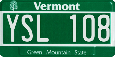 VT license plate YSL108