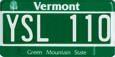 VT license plate YSL110