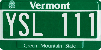VT license plate YSL111