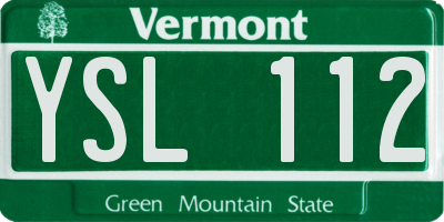 VT license plate YSL112