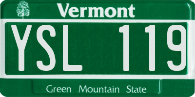 VT license plate YSL119